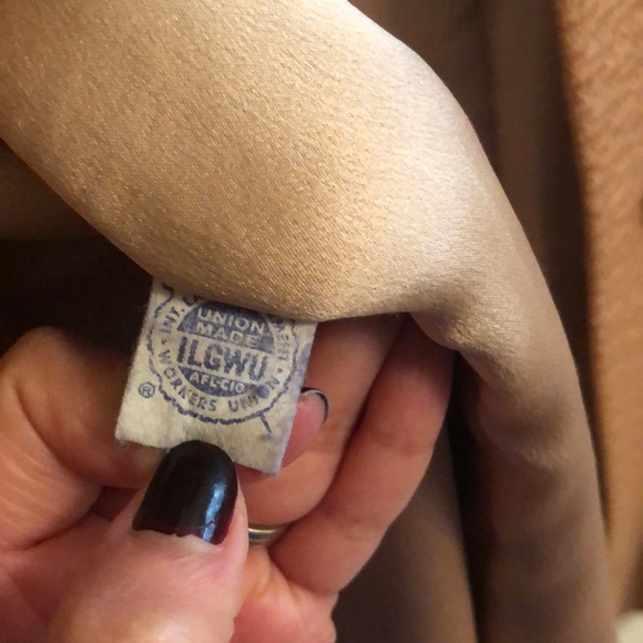 Vintage wool coat with fur collar - Picture 6 of 8